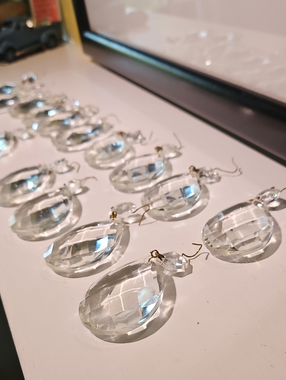 15 - 2 Inch Crystal Teardrop Chandelier Prisms
